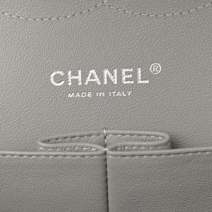 Chanel Lambskin Quilted Jumbo Double Flap Grey 6 of 15