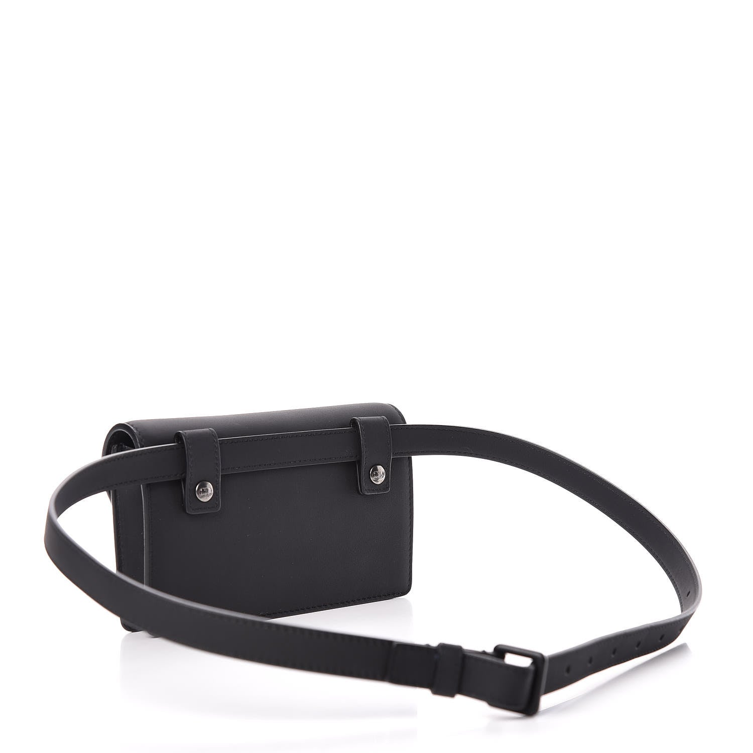 Christian Dior Ultra Matte Calfskin Saddle Belt Bag Black 3 of 13