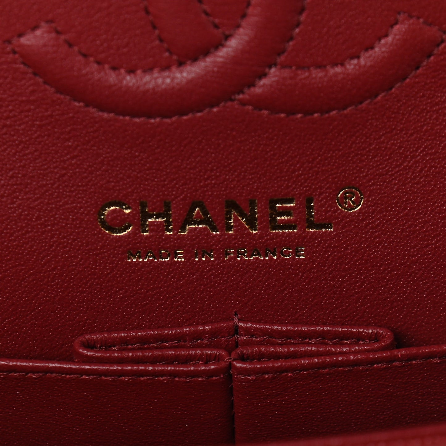 Caviar Quilted Small Double Flap Burgundy