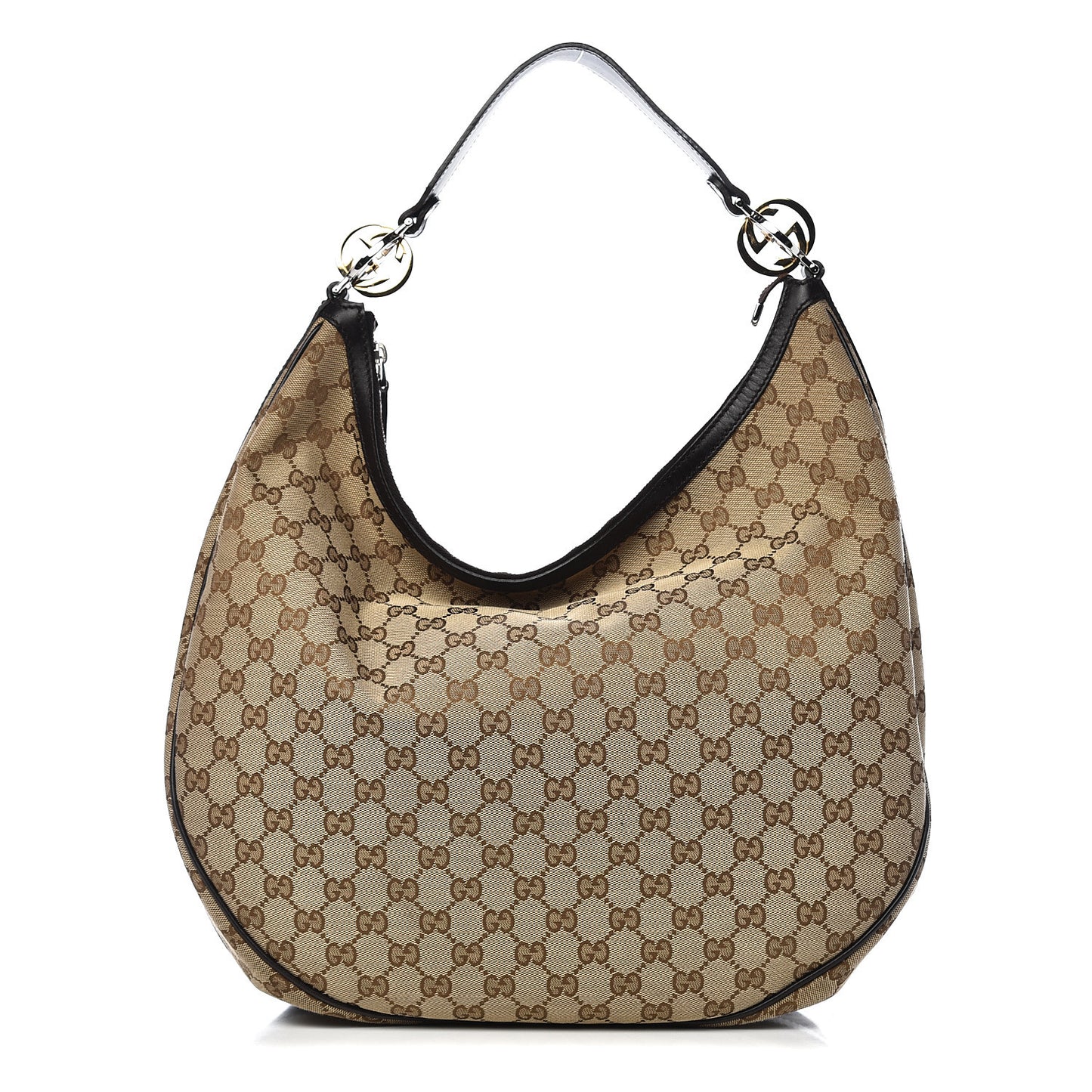 Monogram Large GG Twins Hobo Dark Brown