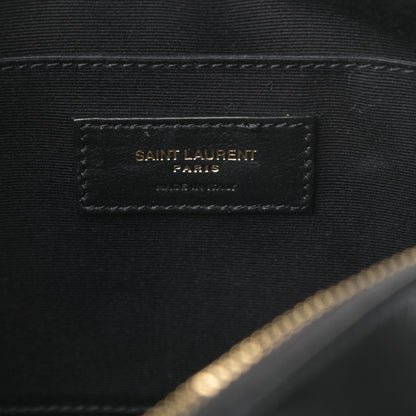 Saint Laurent Calfskin Leopard Print Monogram Lou Camera Bag Black 6 of 10