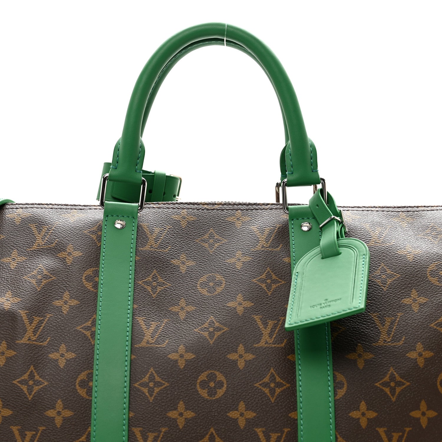 Louis Vuitton ケース グリーン Louis Vuitton Monogram Macassar LV Colormania Keepall Bandouliere
