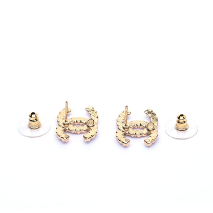 Chanel Crystal Over The Rainbow CC Earrings Gold Multicolor 3 of 5