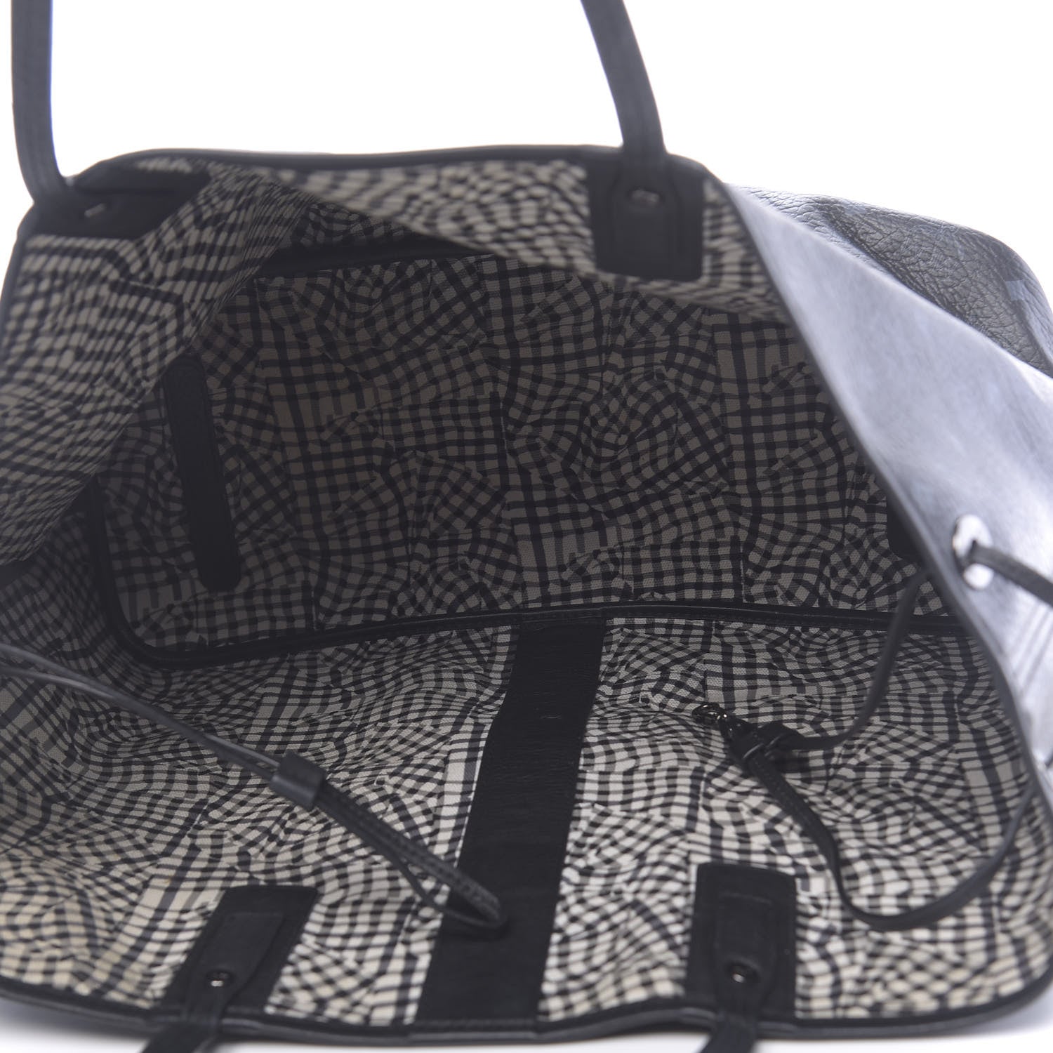 MCM Visetos Large Liz Reversible Shopper Tote Black 9 of 18