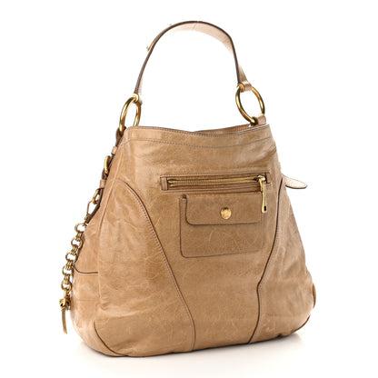 Prada Vitello Shine Hobo Cammeo 3 of 15
