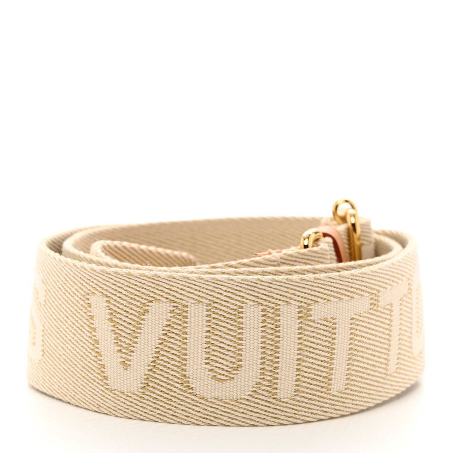 Louis Vuitton Jacquard Adjustable Shoulder Strap New Cream 2 of 4