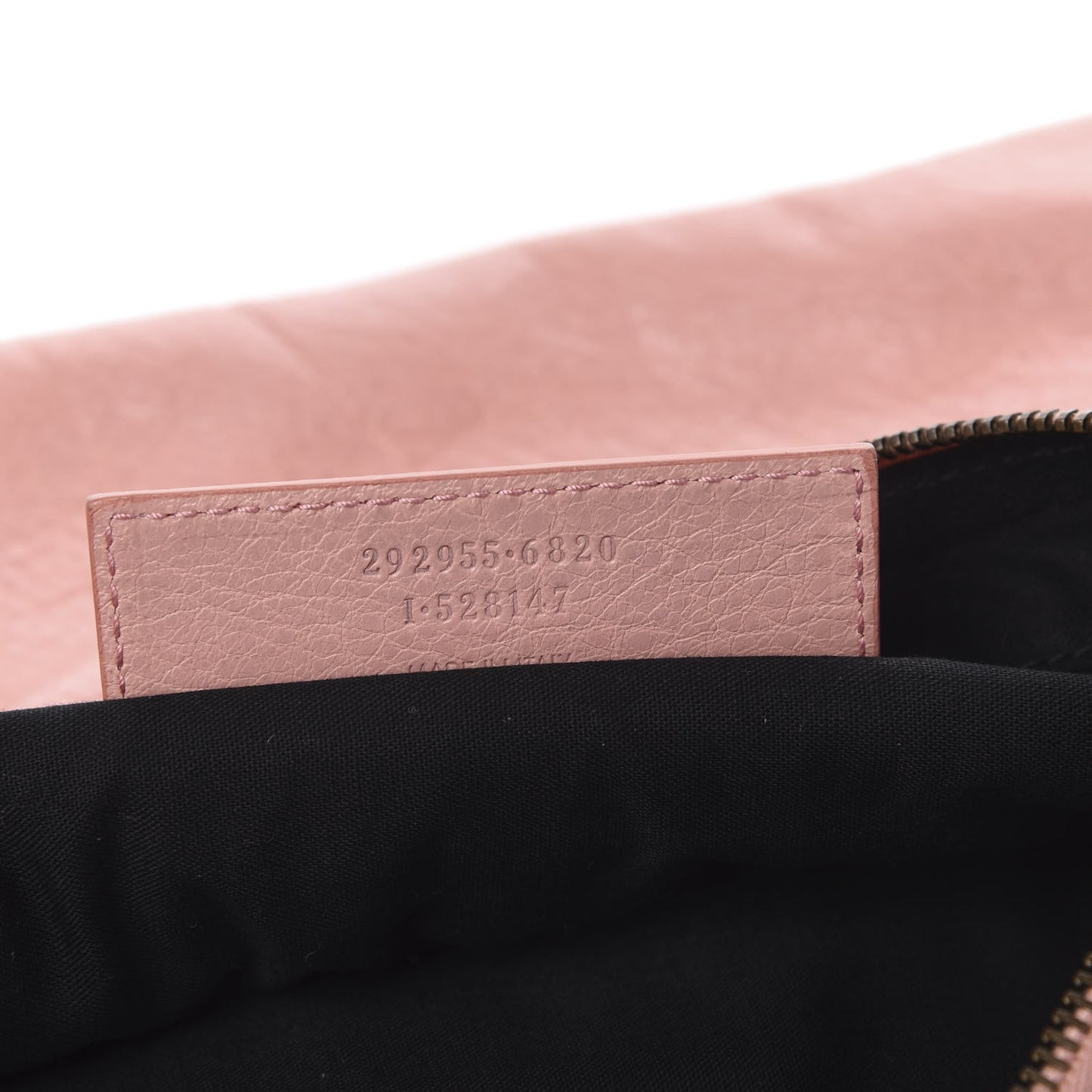 Agneau Classic Hardware Flat Handle Clutch Rose Peche