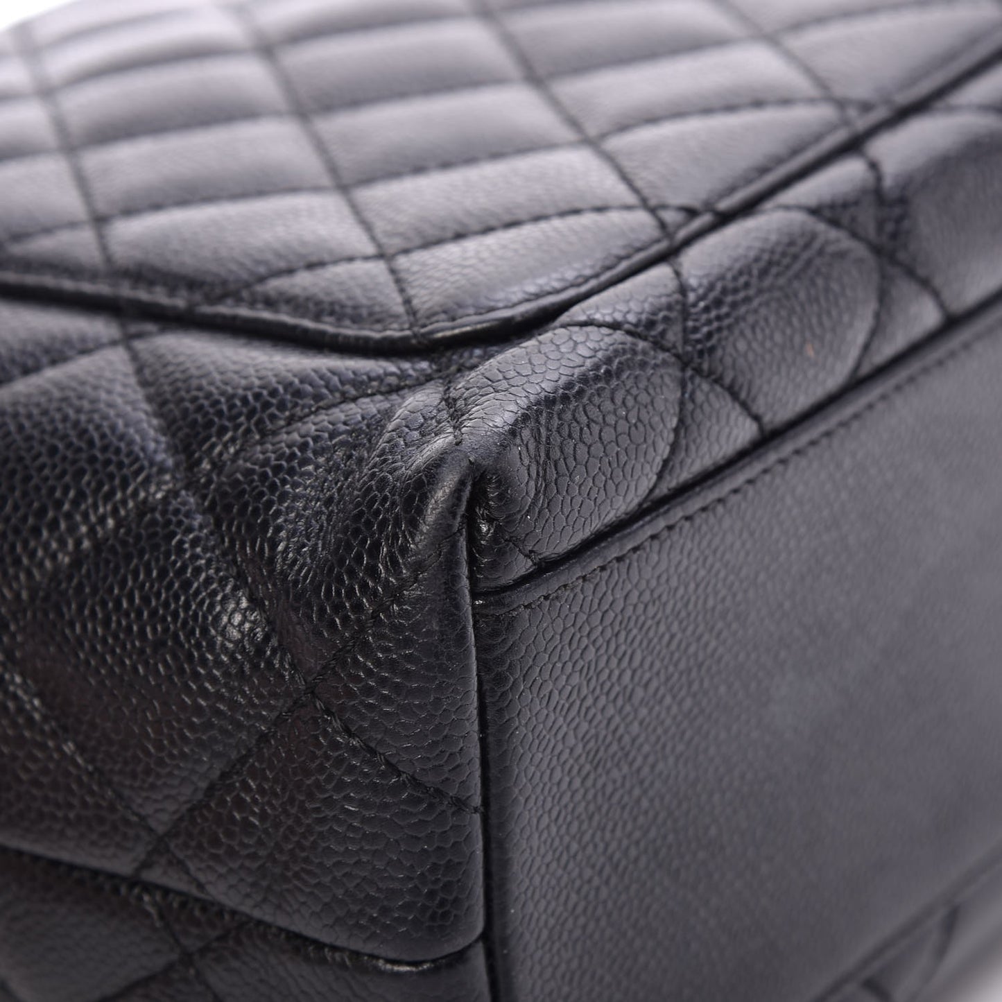 Caviar Quilted Jumbo Kelly Flap Black