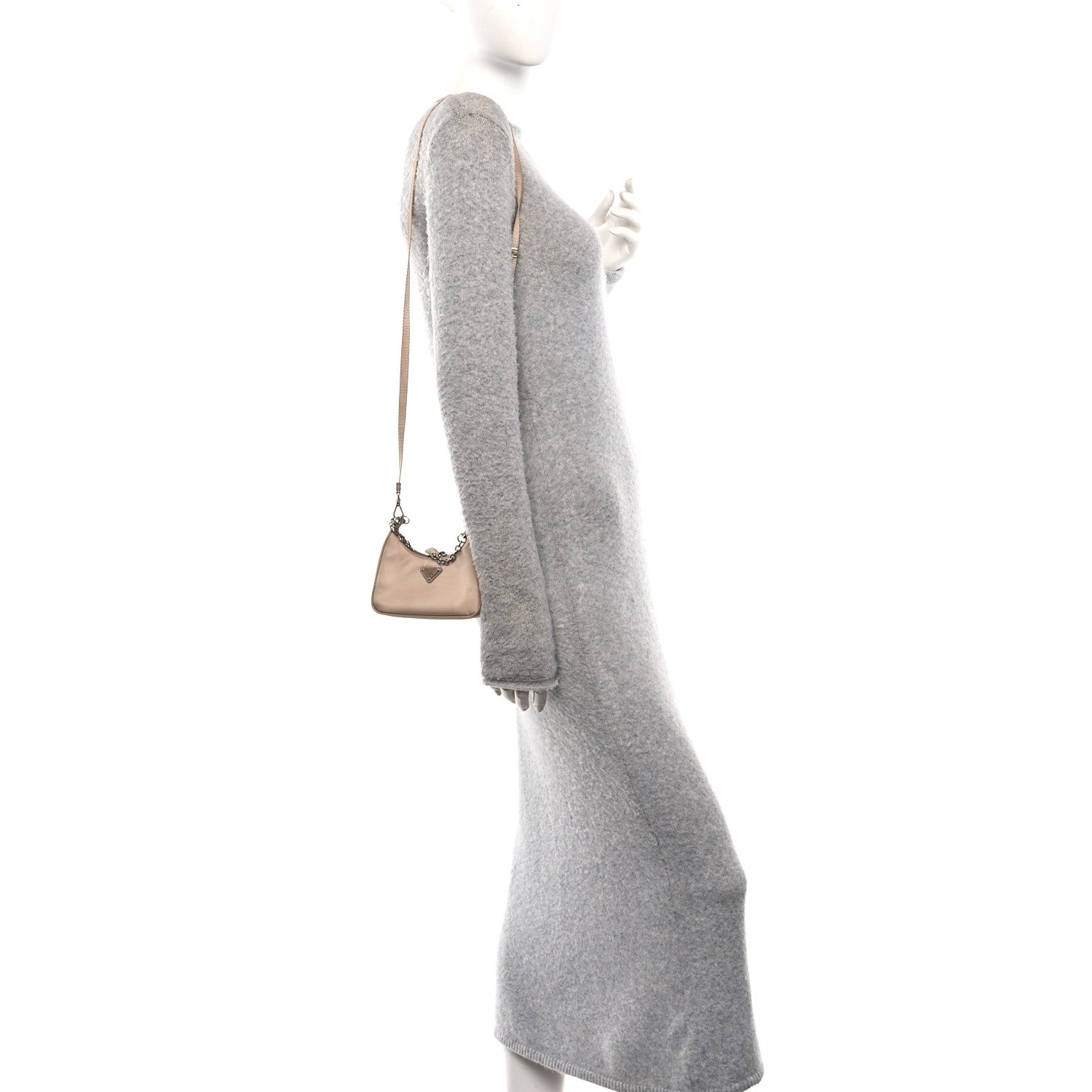 Prada Tessuto Nylon Saffiano Mini Re-Edition 2000 Shoulder Bag Cammeo 2 of 14
