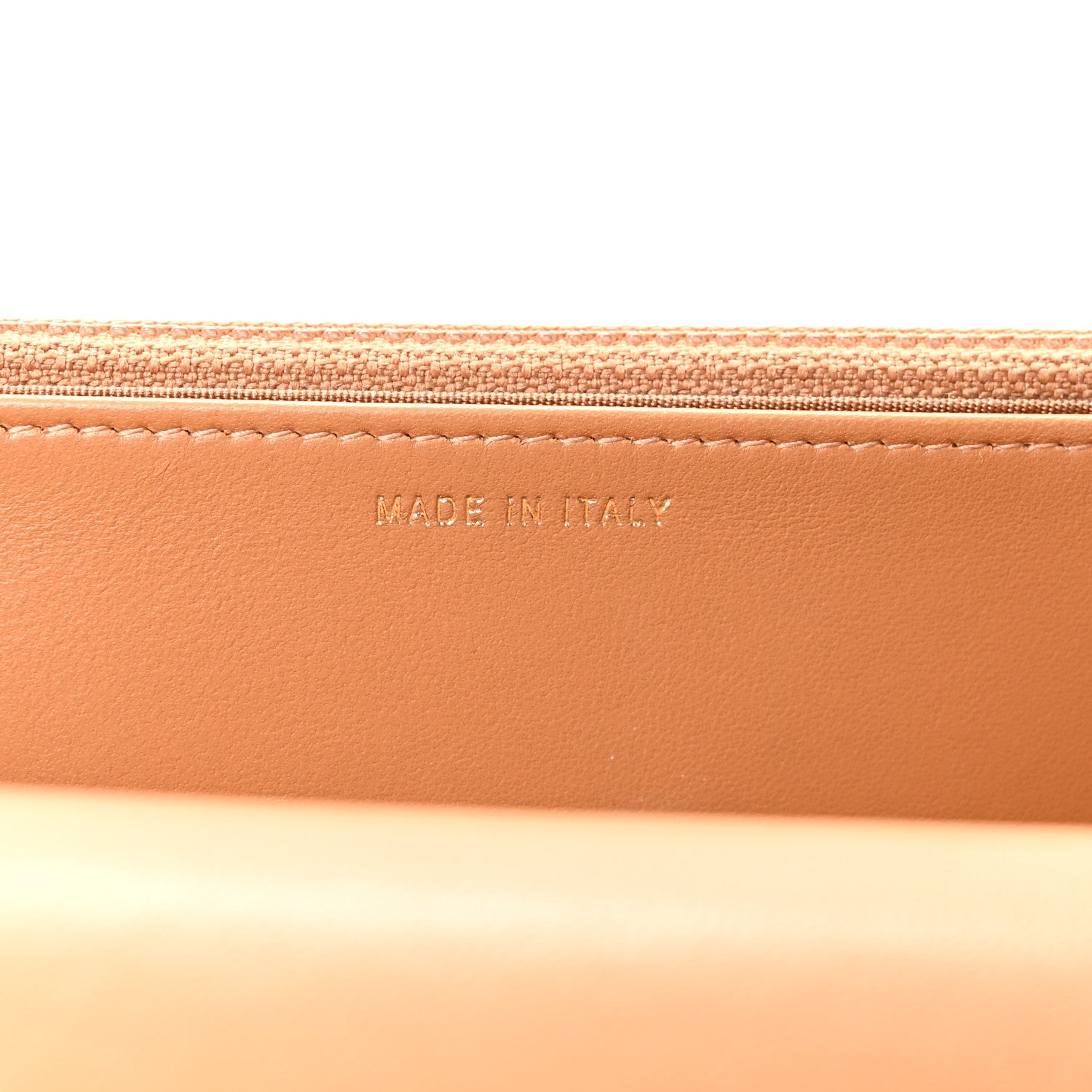 Chanel Lambskin Quilted Trendy CC Wallet On Chain WOC Camel