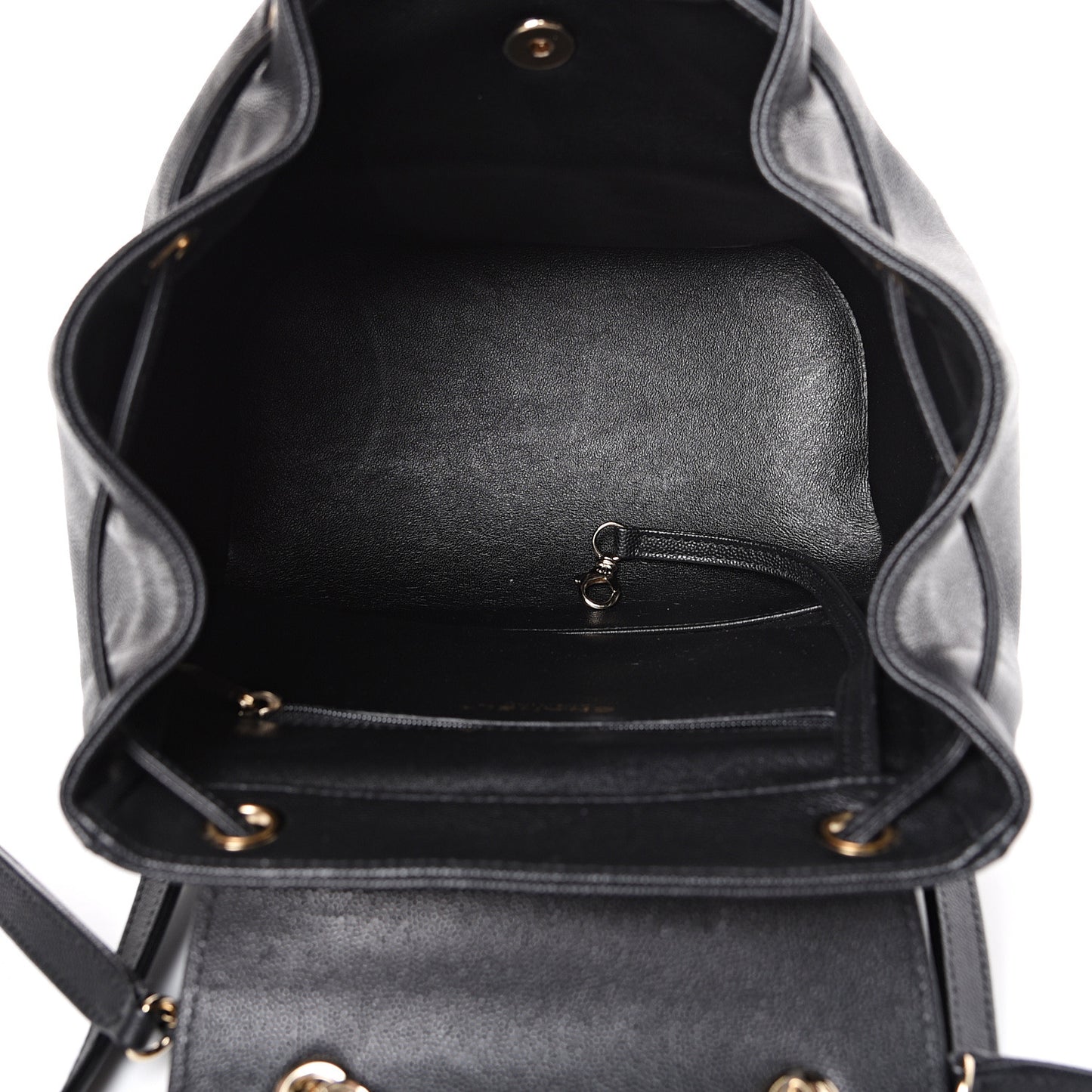 Caviar Quilted Business Affinity Backpack Black