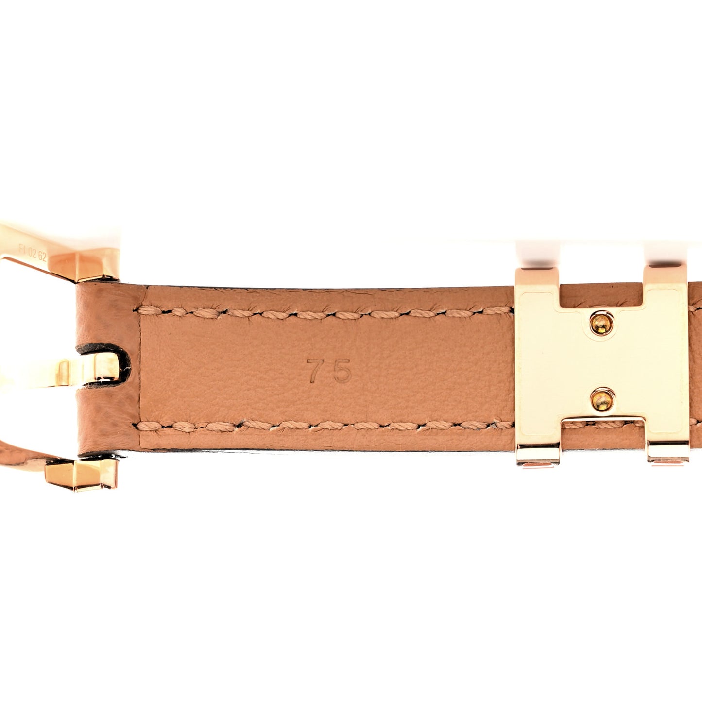 Epsom 15mm Pop H Belt 75 30 Gold