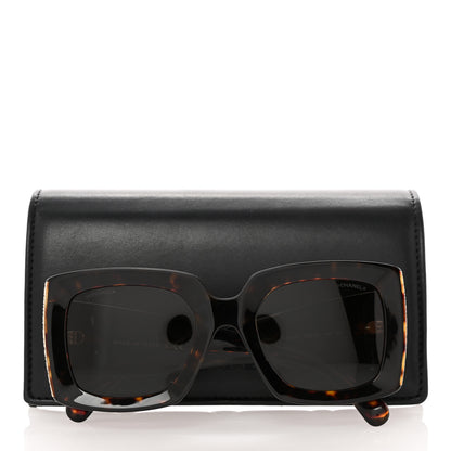 Chanel Acetate Rectangle Sunglasses 5435-A Tortoise 8 of 8