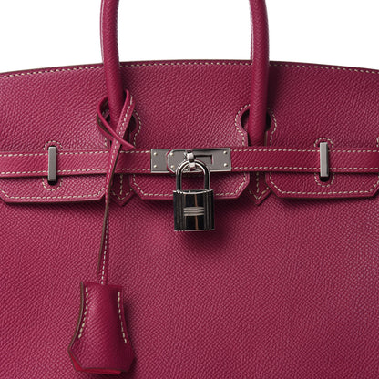Hermes Epsom Candy Birkin 25 Tosca Rose Tyrien 11 of 12