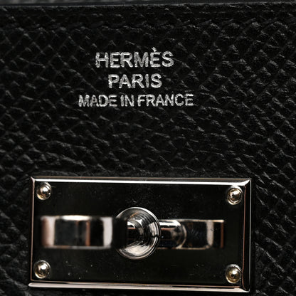 Hermes Epsom Kelly Longue Wallet Black 6 of 8