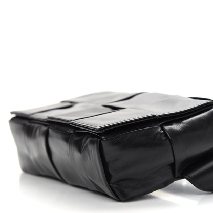Bottega Veneta Paper Calfskin Intrecciato Cassette Belt Bag Black 6 of 8