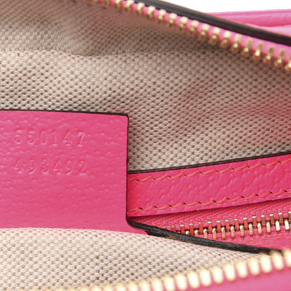 Gucci Canvas Flora Floral Shoulder Bag White Fuchsia Fluo 7 of 9