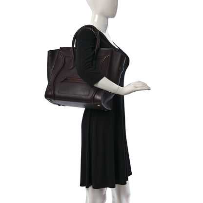 Celine Smooth Calfskin Mini Luggage Burgundy 2 of 9