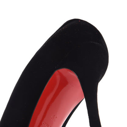 Christian Louboutin Velvet Decoltish 100 Pumps 39 Black 8 of 10