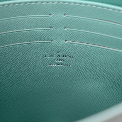 Louis Vuitton Monogram Aquagarden Pochette Voyage MM Crystal Blue 6 of 9