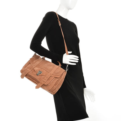 Proenza Schouler Suede Medium PS1 Satchel Tobacco 2 of 20