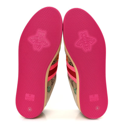 Gucci New Canvas GG Miro Soft Web Screener Sneakers 41 Pink Beige Multicolor 6 of 10