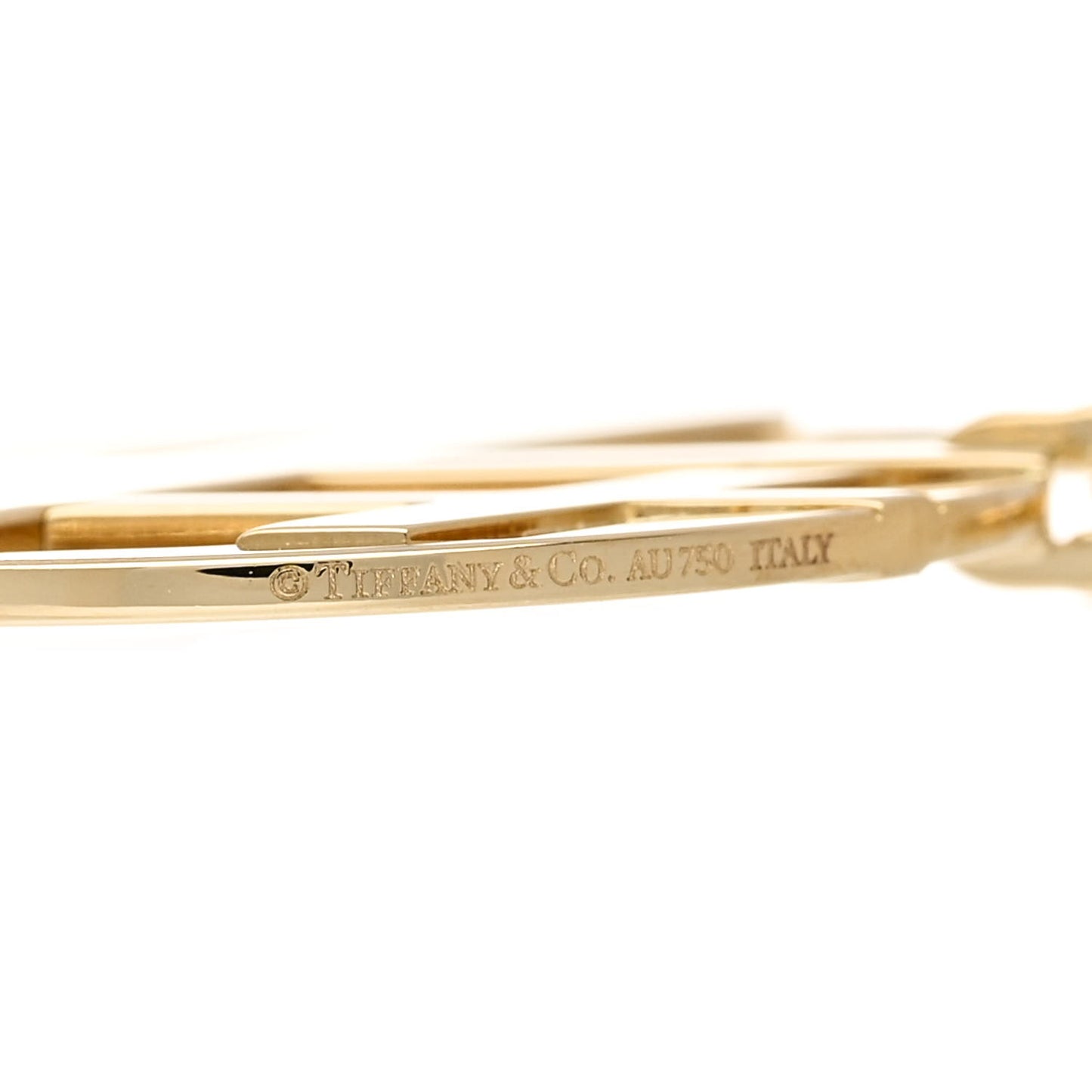 18K Yellow Gold Round Atlas Earrings