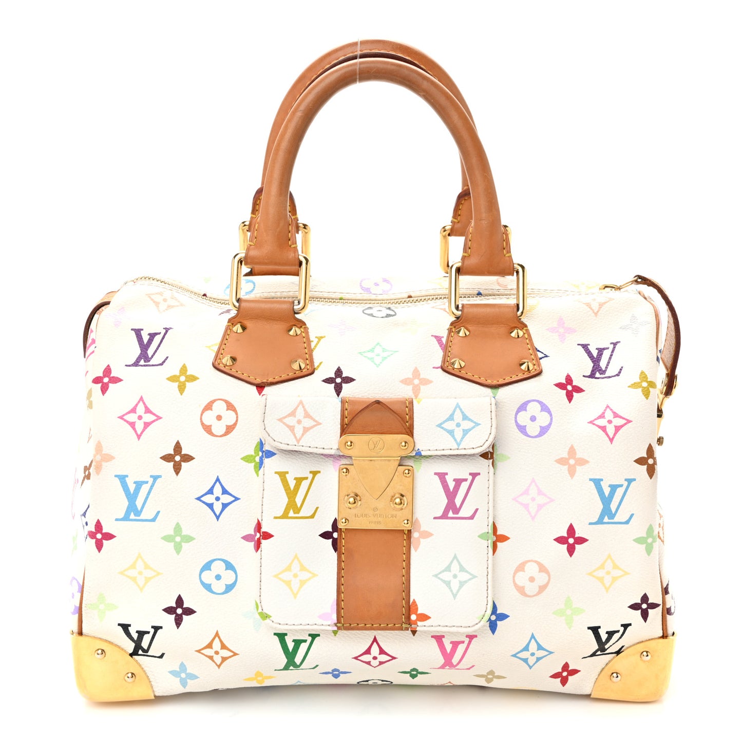 Monogram Multicolor Speedy 30 White