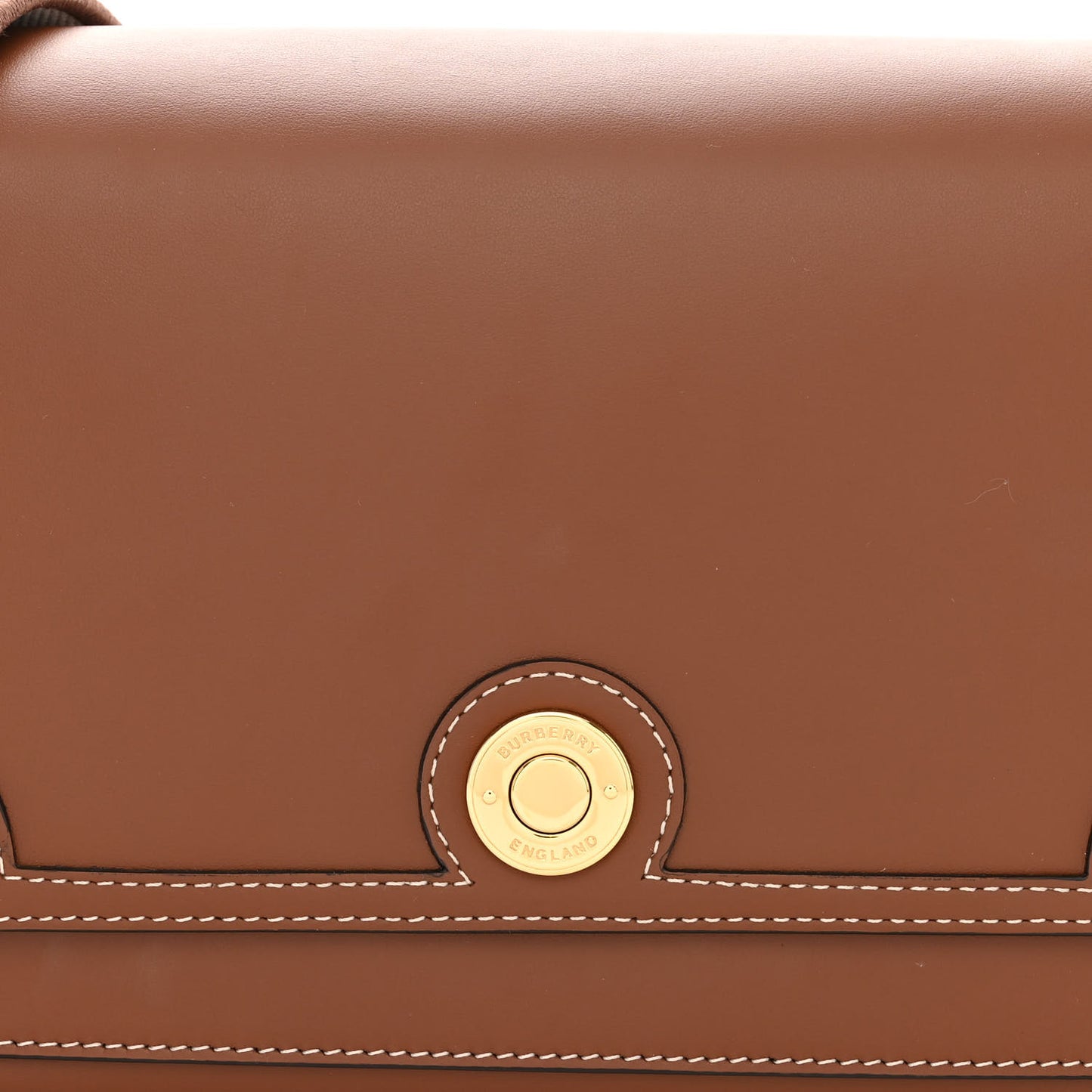 Calfskin Note Crossbody Bag Tan