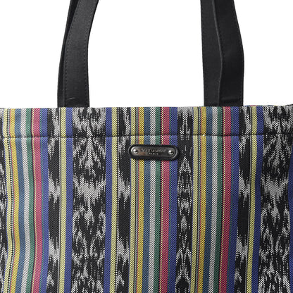 Saint Laurent Canvas Ikat Antibe Flat Shopping Tote Multicolor 8 of 8
