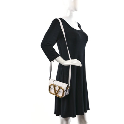 Valentino Garavani Calfskin Small Supervee Crossbody Bag Optic White 2 of 10
