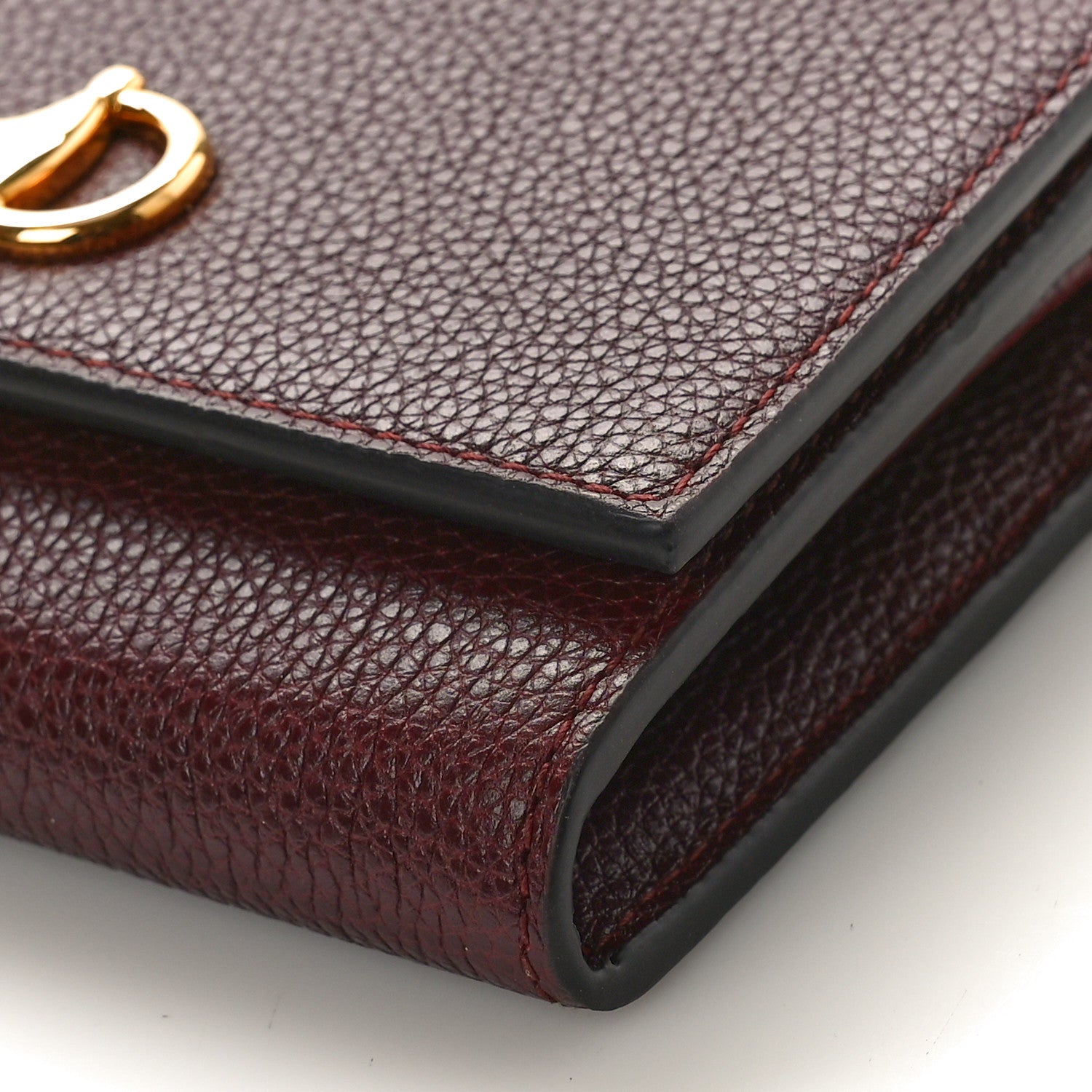 Gucci Grainy Calfskin Zumi Continental Wallet Vintage Bordeaux 8 of 8