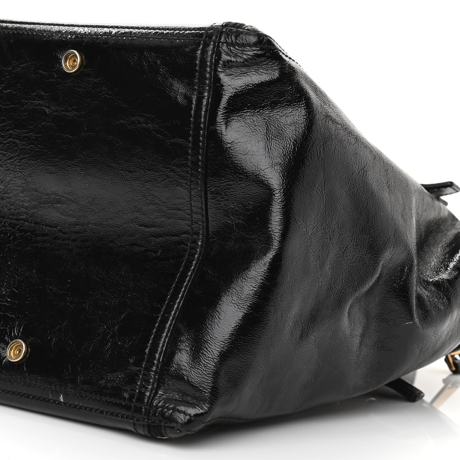 Saint Laurent Patent Large Downtown Tote Black 9 of 10