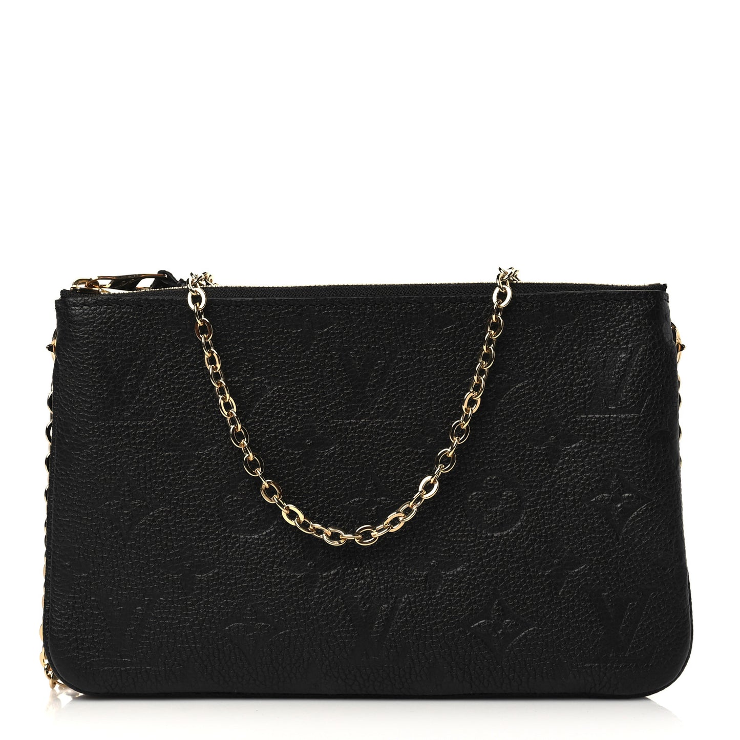 Empreinte Double Zip Pochette Black