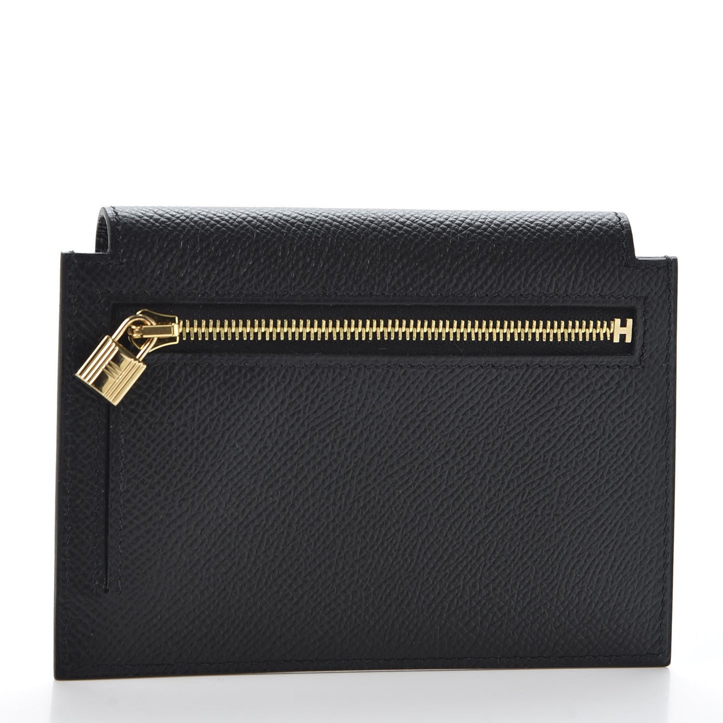 Epsom Kelly Pocket Compact Wallet Black