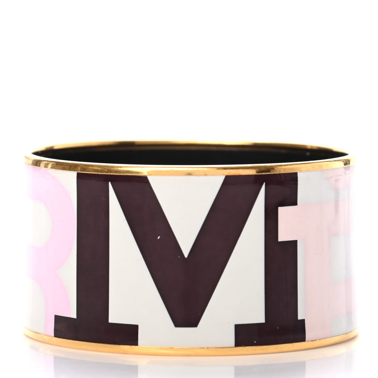 Enamel Printed Extra Wide Capitales Bracelet 65