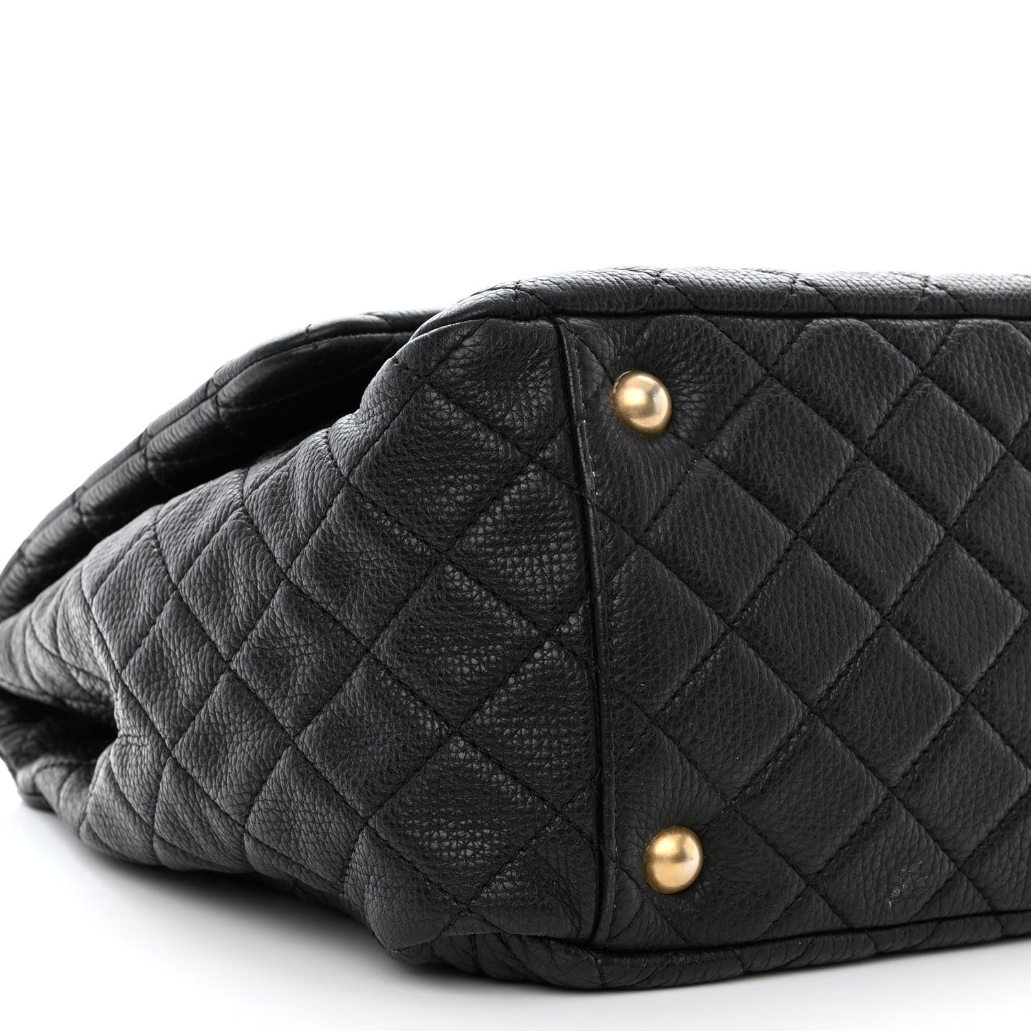 Chanel Calfskin Quilted XXL Travel Flap Bag Black 10 of 11
