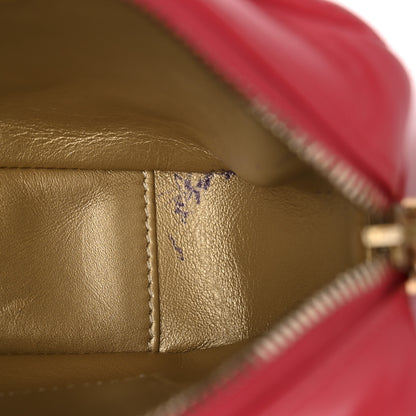 Chanel Lambskin Quilted CC Pearl Crush Camera Case Red 11 of 12