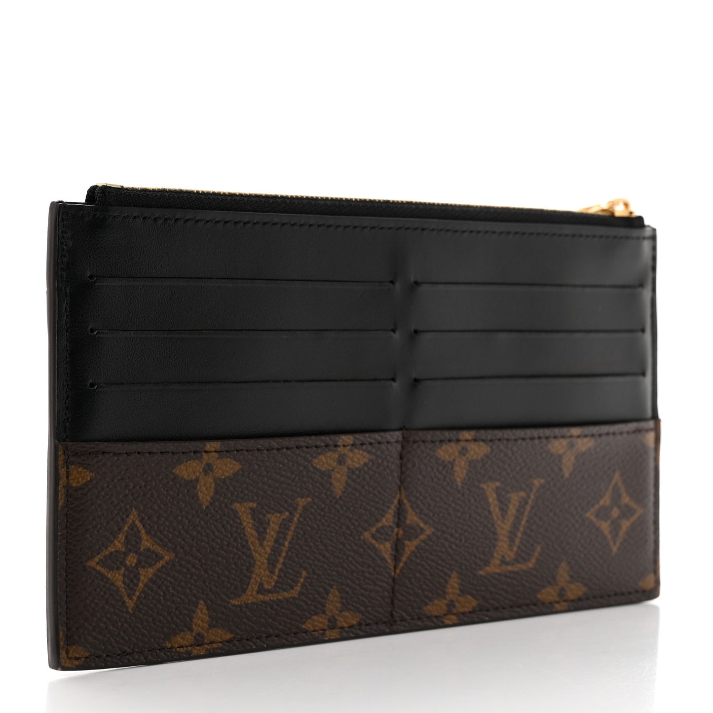 Monogram Slim Purse Black