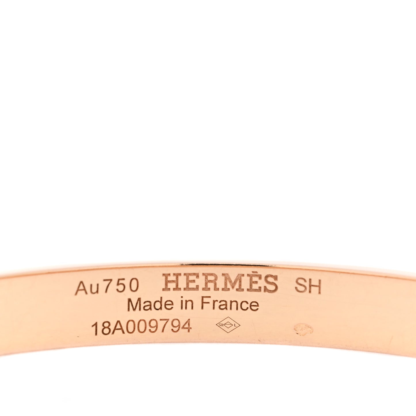 18K Rose Gold Black Spinel PM Collier de Chien Bracelet SH