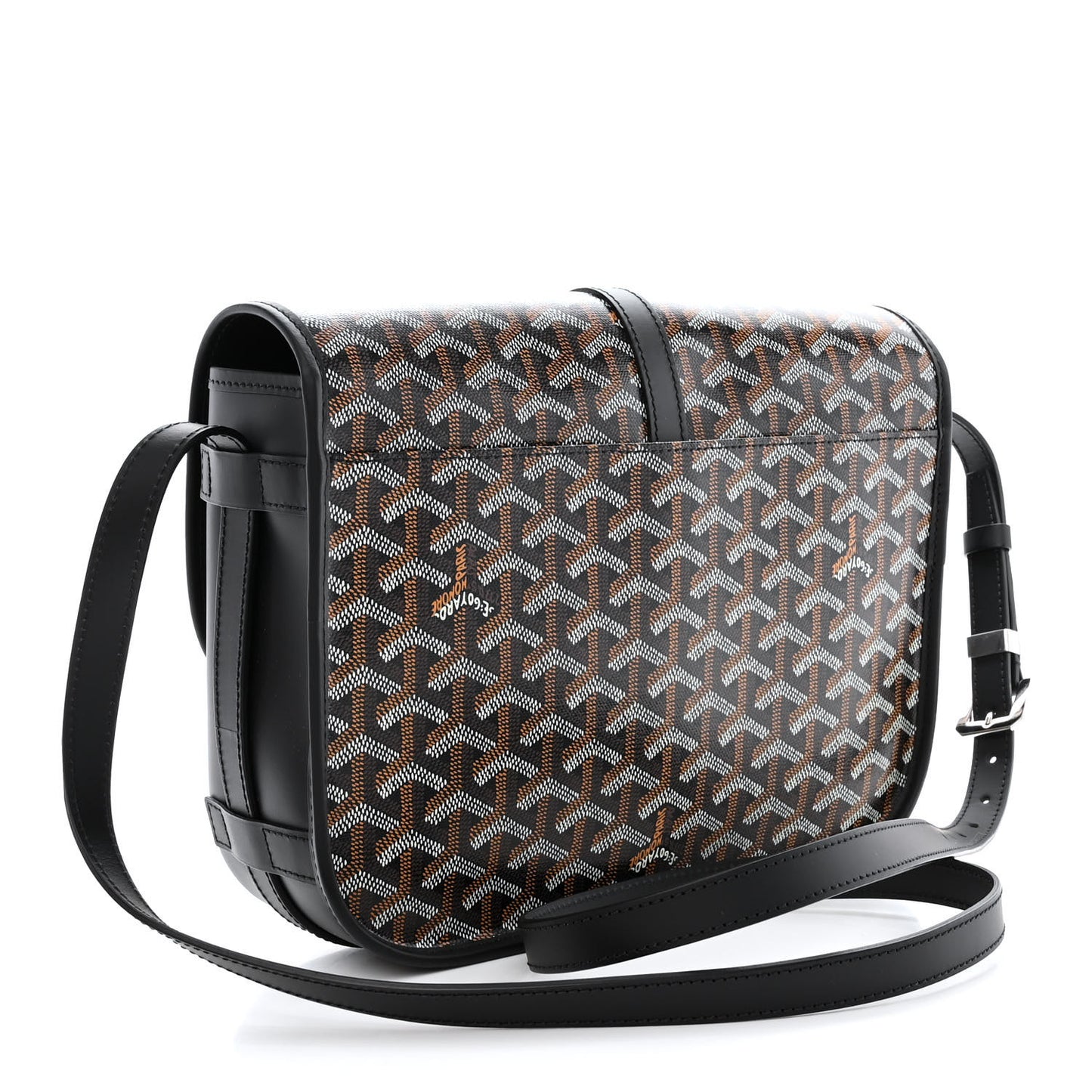 Goyardine Belvedere II MM Messenger Bag Black