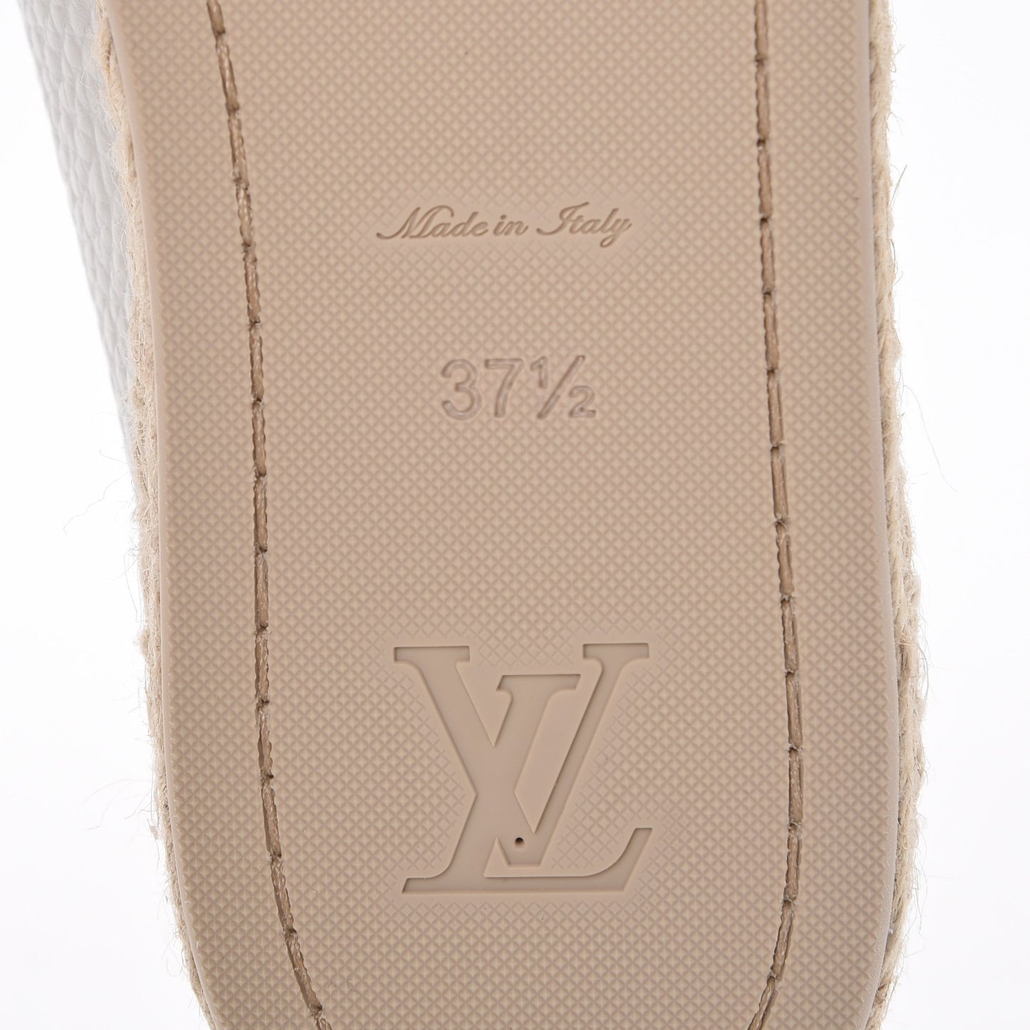 Calfskin Tropical Bloom Espadrille Flat 37.5 White