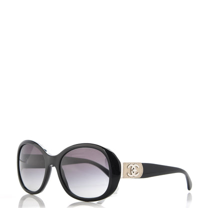 Chanel Acetate CC Turnlock Sunglasses 5235-Q Black Beige 1 of 7