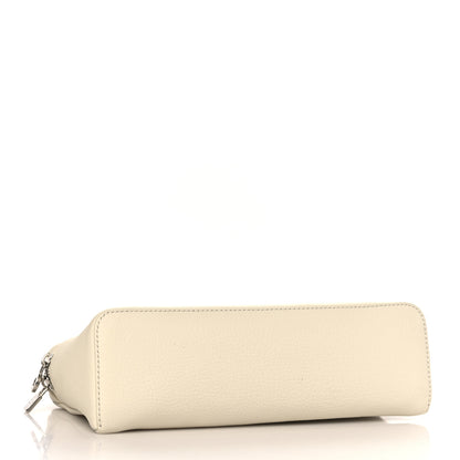 Loro Piana Grained Calfskin L19 Extra Pocket Pouch Whisper White 4 of 10