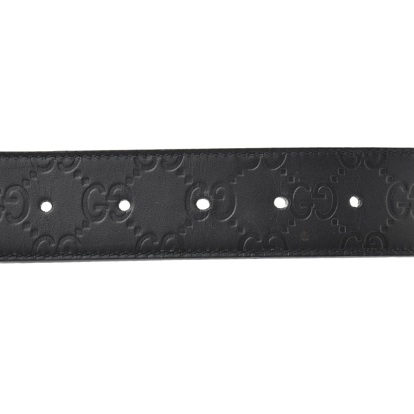 Guccissima Signature Interlocking G Reversible 37mm Belt 95 38 Black Cocoa