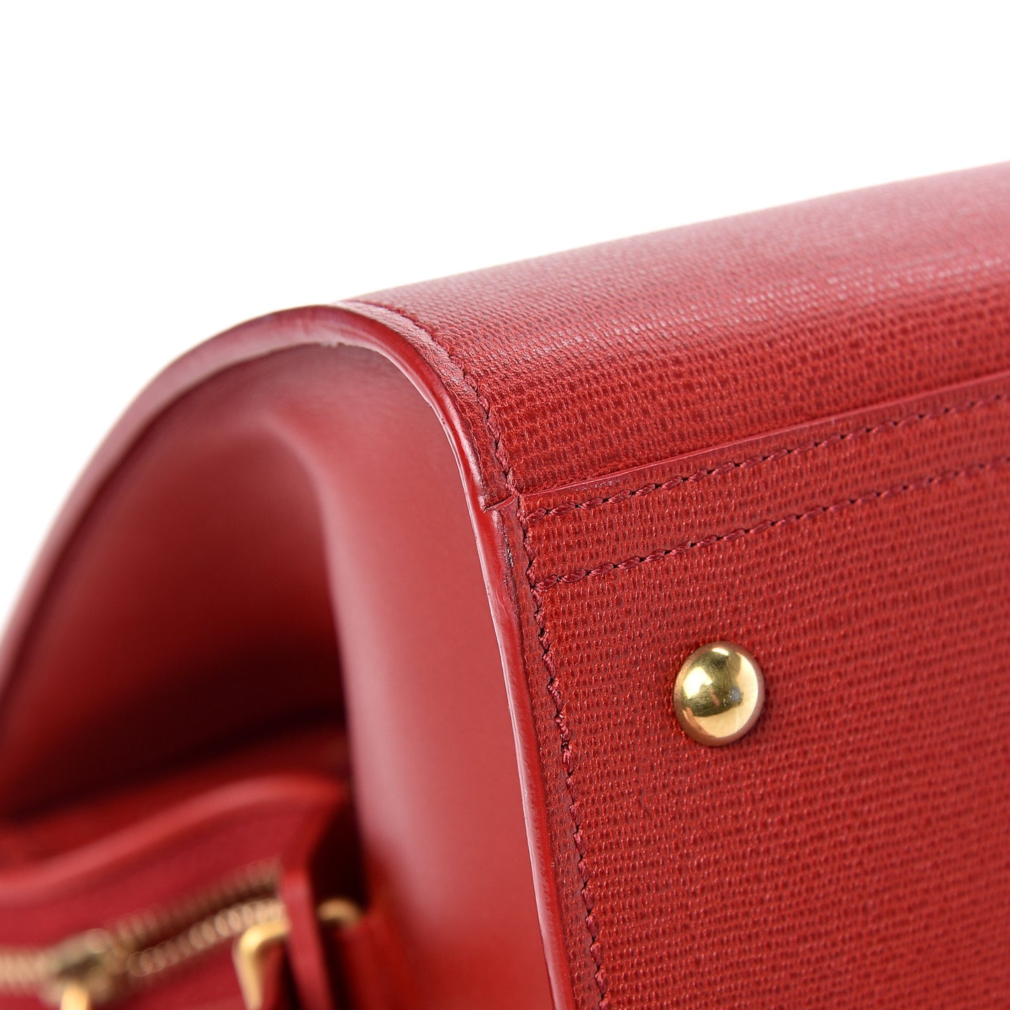 Textured Calfskin Medium Cabas ChYc Red