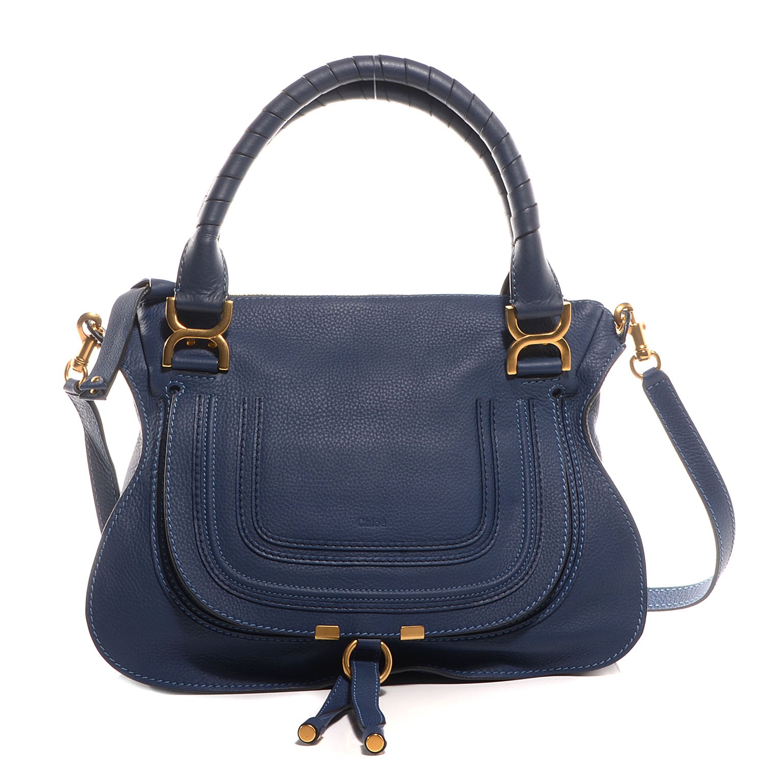 Chloe Calfskin Medium Marcie Satchel Scuba Blue 1 of 10