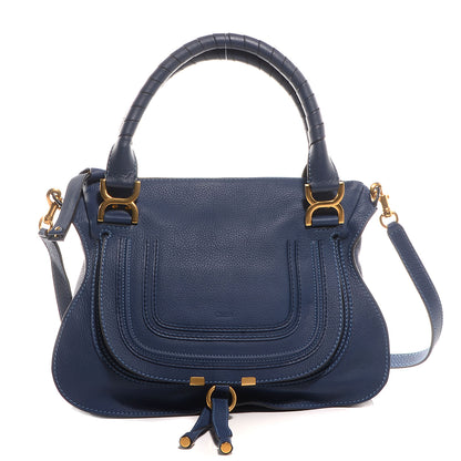 Chloe Calfskin Medium Marcie Satchel Scuba Blue 1 of 10