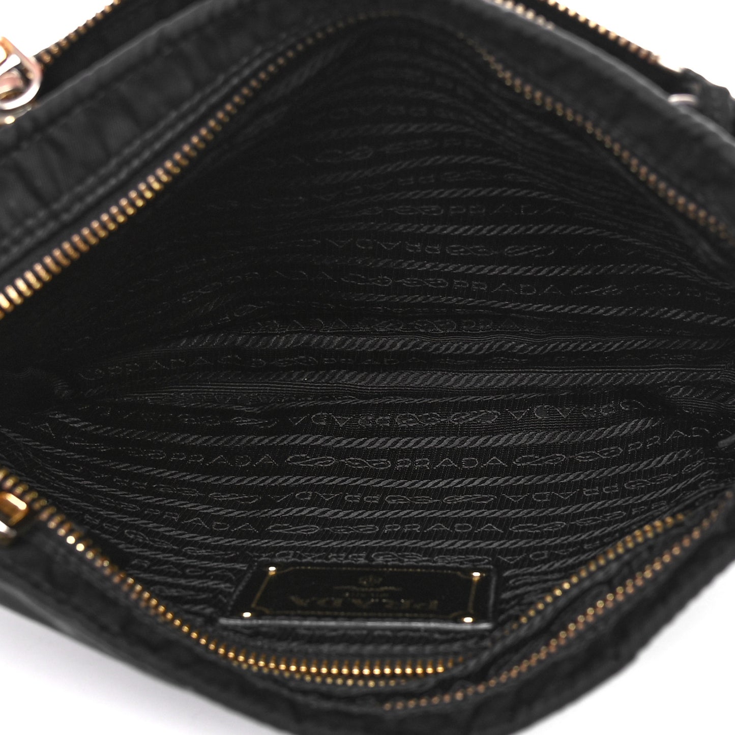 Nylon Saffiano Crossbody Bag Black