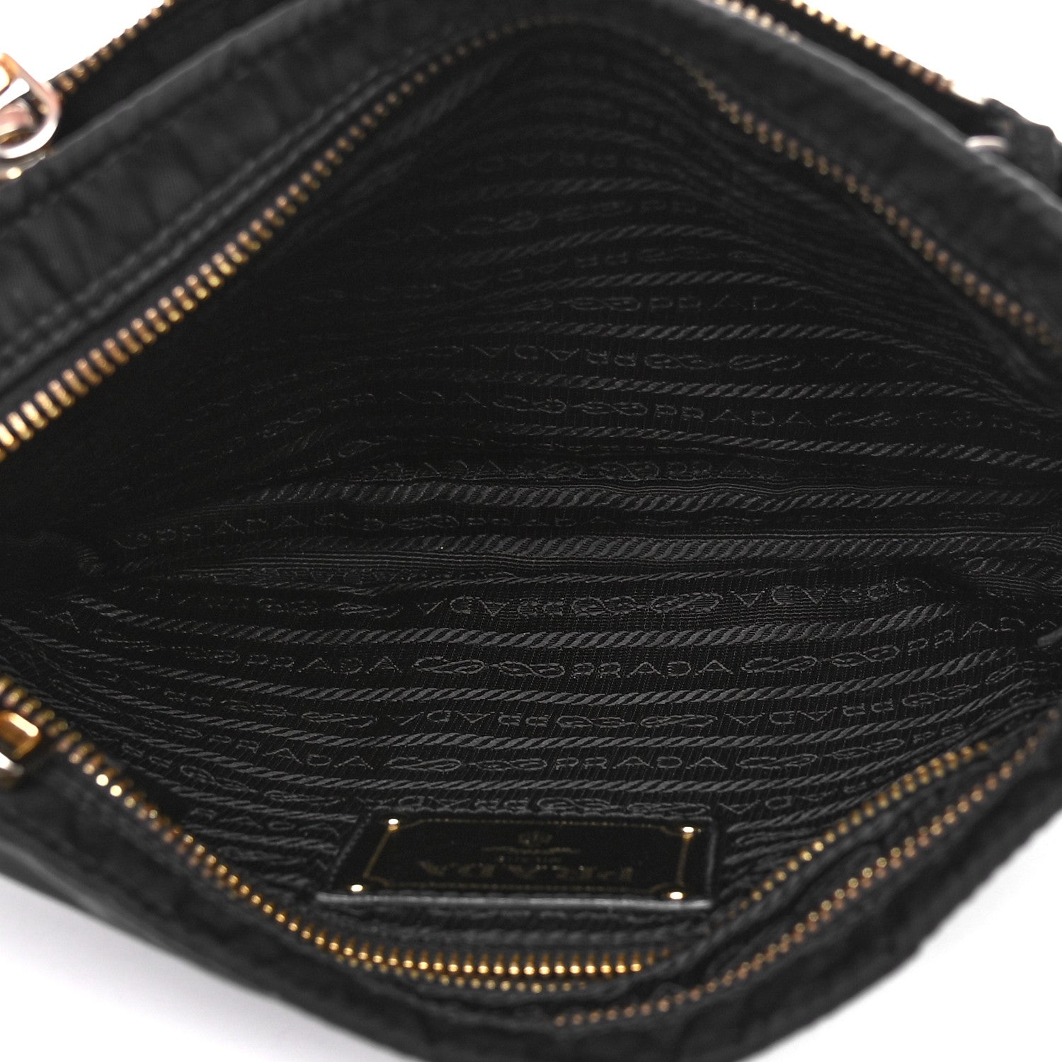 Prada Nylon Saffiano Crossbody Bag Black 4 of 17
